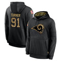 My Store LA.Rams #91 Kobie Turner Player Black Salute to Service Hoodies Limited Game Stitched Jerseys