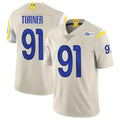 My Store LA.Rams #91 Kobie Turner Player Bone Limited Vapor Home Game Stitched Jerseys