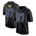 My Store LA.Rams #97 Poona Ford Player Black Fashion Limited Home Game Stitched Jerseys