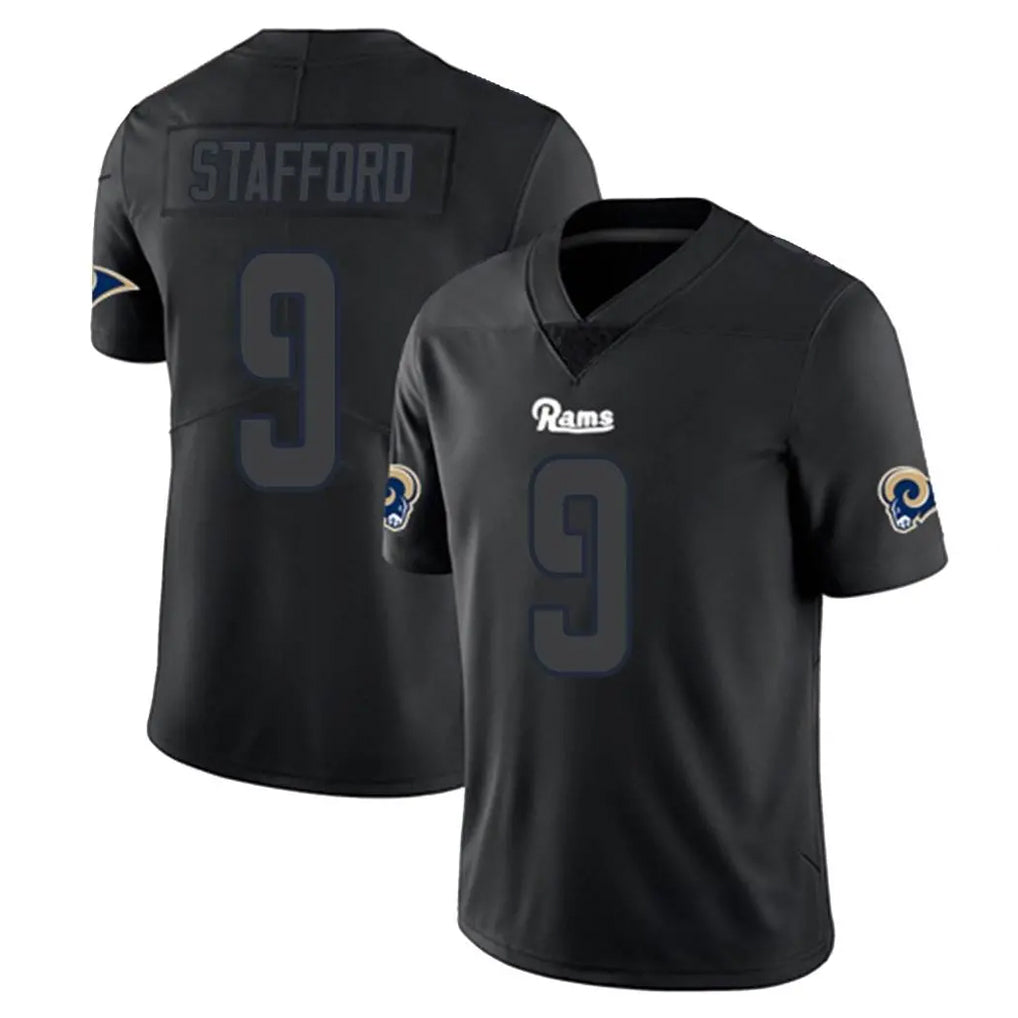 My Store LA.Rams #9 Matthew Stafford Player Black Impact Limited Home Game Stitched Jerseys