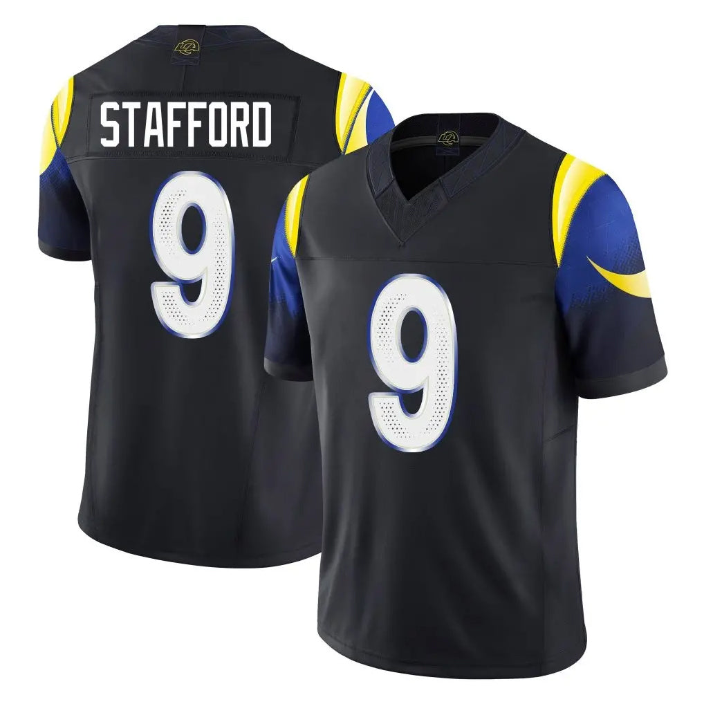 My Store LA.Rams #9 Matthew Stafford Player Black Midnight Rivalries Collection Limited Home Game Stitched Jerseys