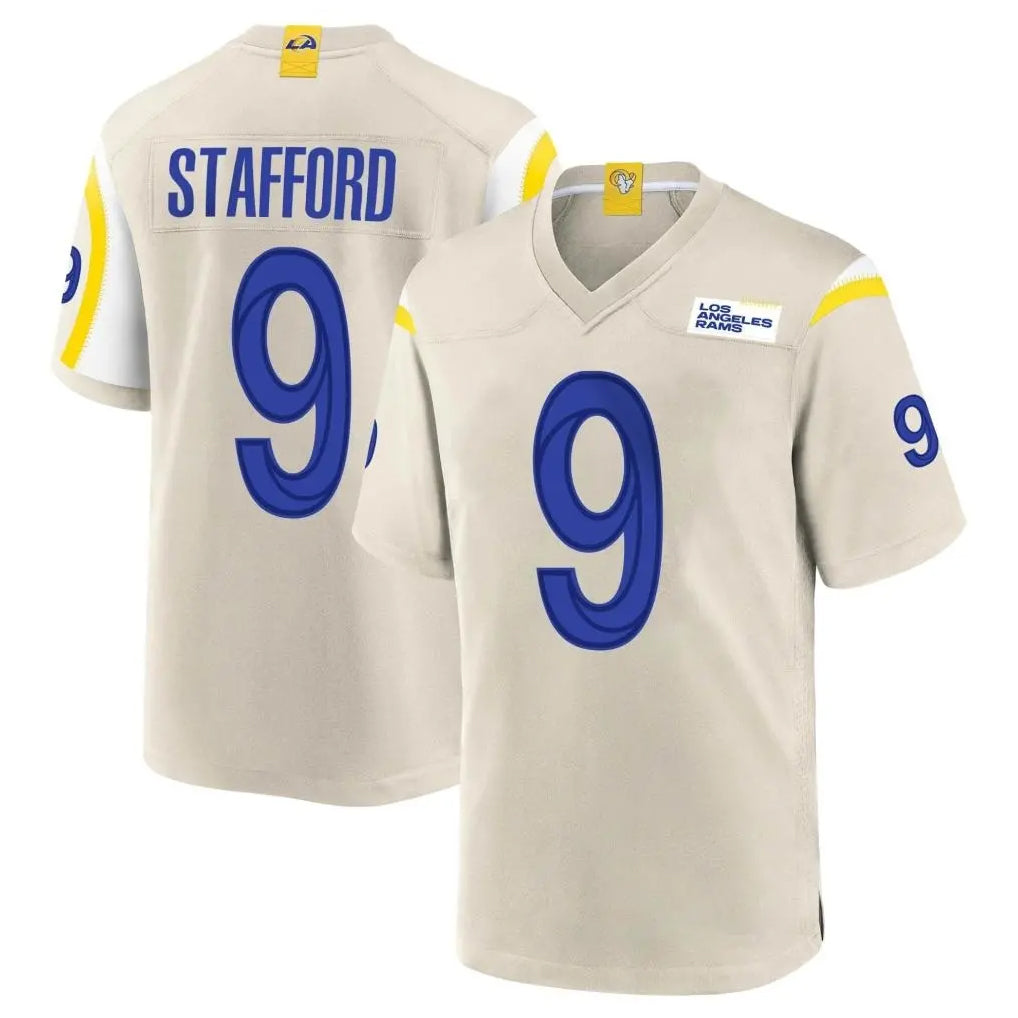 My Store LA.Rams #9 Matthew Stafford Player Bone Home Game Stitched Jerseys