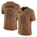 My Store LA.Rams #9 Matthew Stafford Player Brown Salute To Service Limited Stitched Jerseys