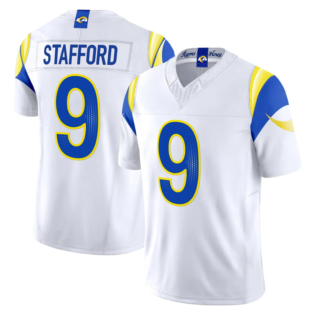 My Store LA.Rams #9 Matthew Stafford Player White Rivalries Vapor Limited Home Game Stitched Jerseys