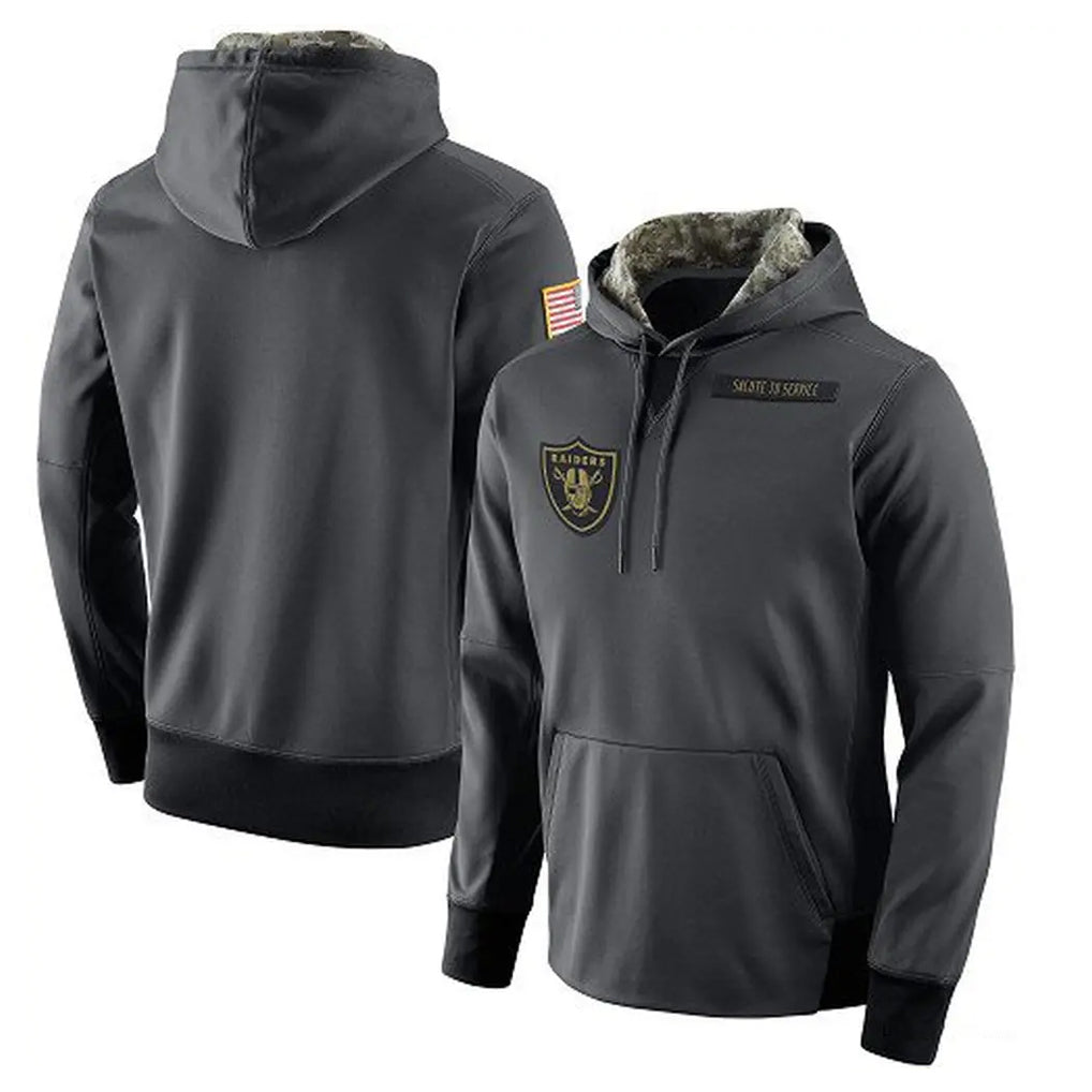 My Store LV.Raiders Gray Pullover Hoodies Home Game Blank Player Stitched Jerseys