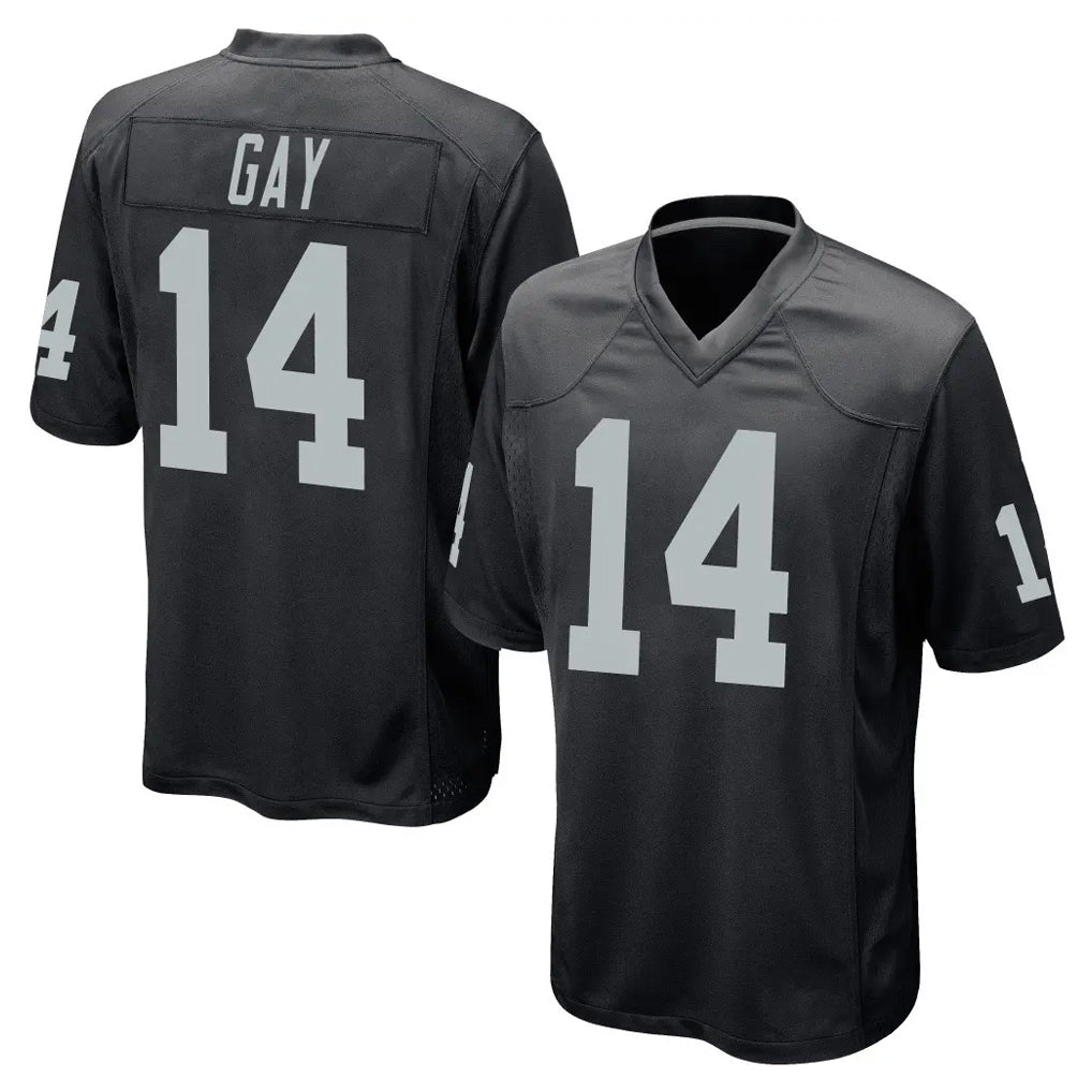 My Store LV.Raiders #14 Matt Gay Player Black Home Game Stitched Jerseys