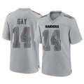My Store LV.Raiders #14 Matt Gay Player Gray Atmosphere Fashion Limited Game Stitched Jerseys