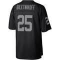 My Store  LV.Raiders #25 Fred Biletnikoff Mitchell & Ness Black Legacy Replica Stitched Jerseys