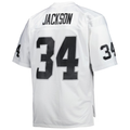 My Store LV.Raiders #34 Bo Jackson Mitchell & Ness White Big & Tall 1988 Retired Player Replica Puhic Stitched Jerseys