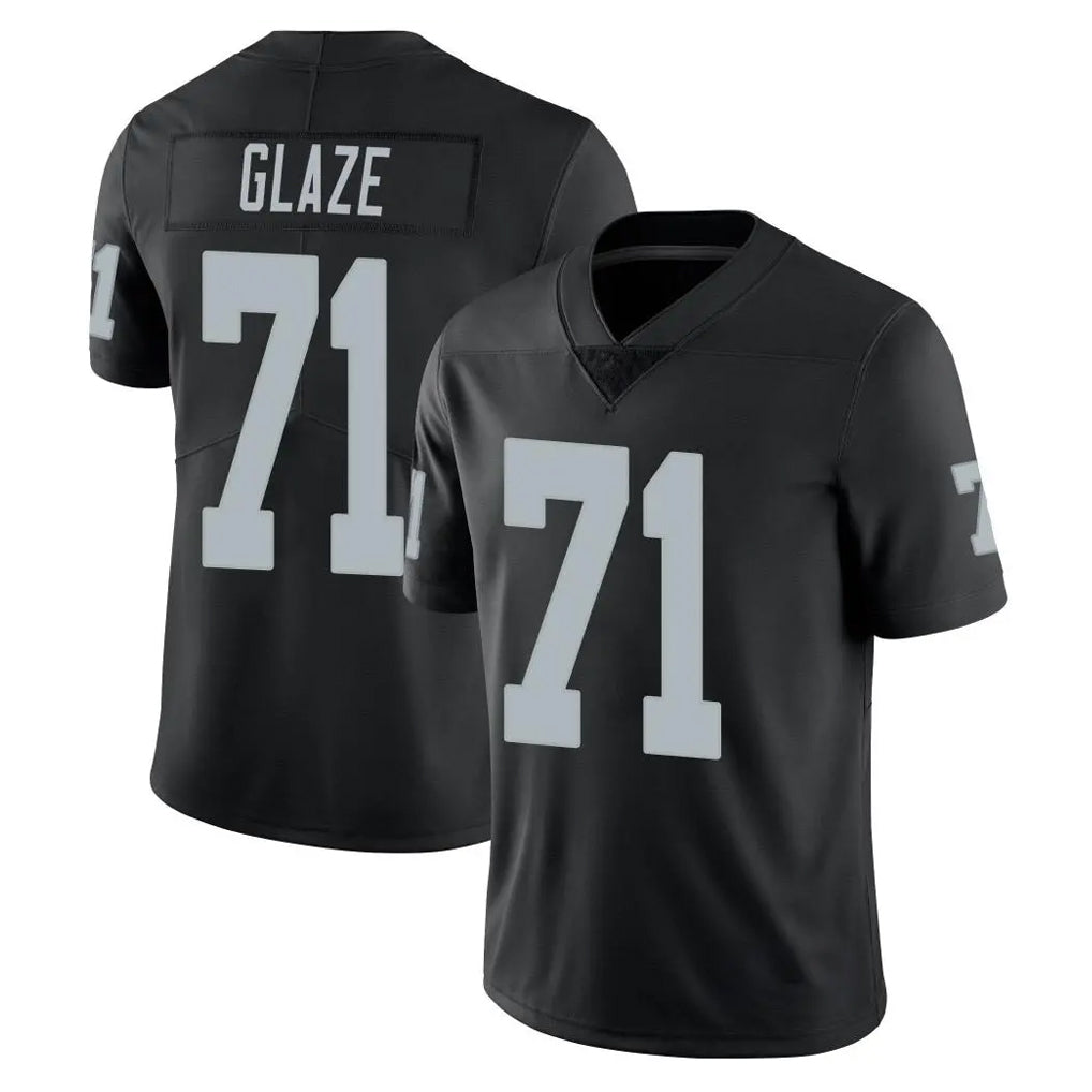 My Store LV.Raiders #71 DJ Glaze Player Black Limited Vapor Untouchable Home Game Stitched Jerseys