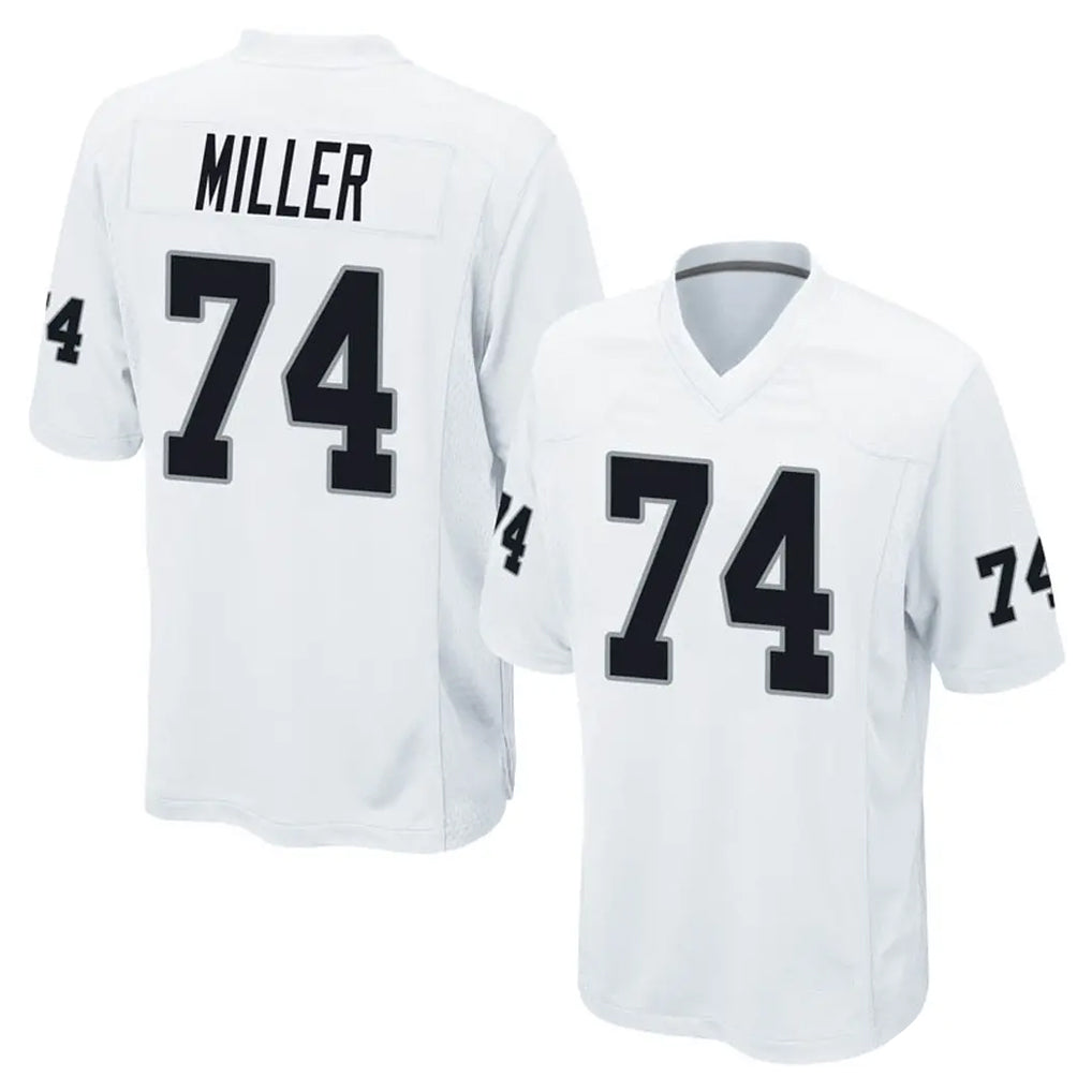 My Store LV.Raiders #74 Kolton Miller Player White Home Game Stitched Jerseys