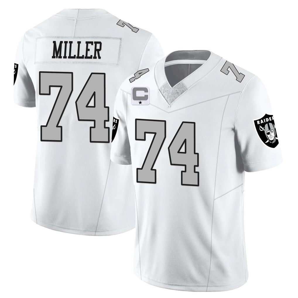 My Store LV.Raiders #74 Kolton Miller Player White Vapor Limited Home Game Stitched Jerseys