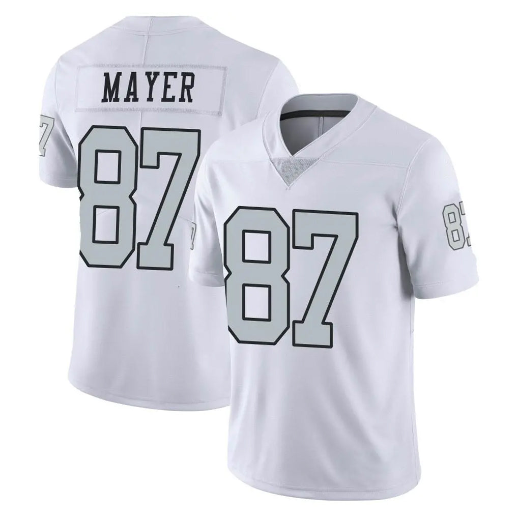 My Store LV.Raiders #87 Michael Mayer Player White Limited Color Rush Home Game Stitched Jerseys