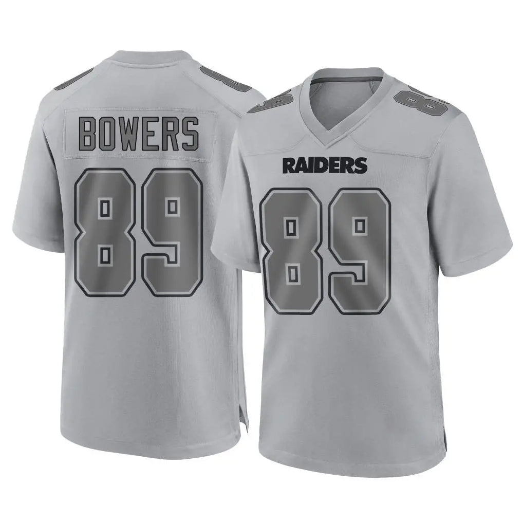 My Store LV.Raiders #89 Brock Bowers Player Gray Atmosphere Fashion Limited Game Stitched Jerseys