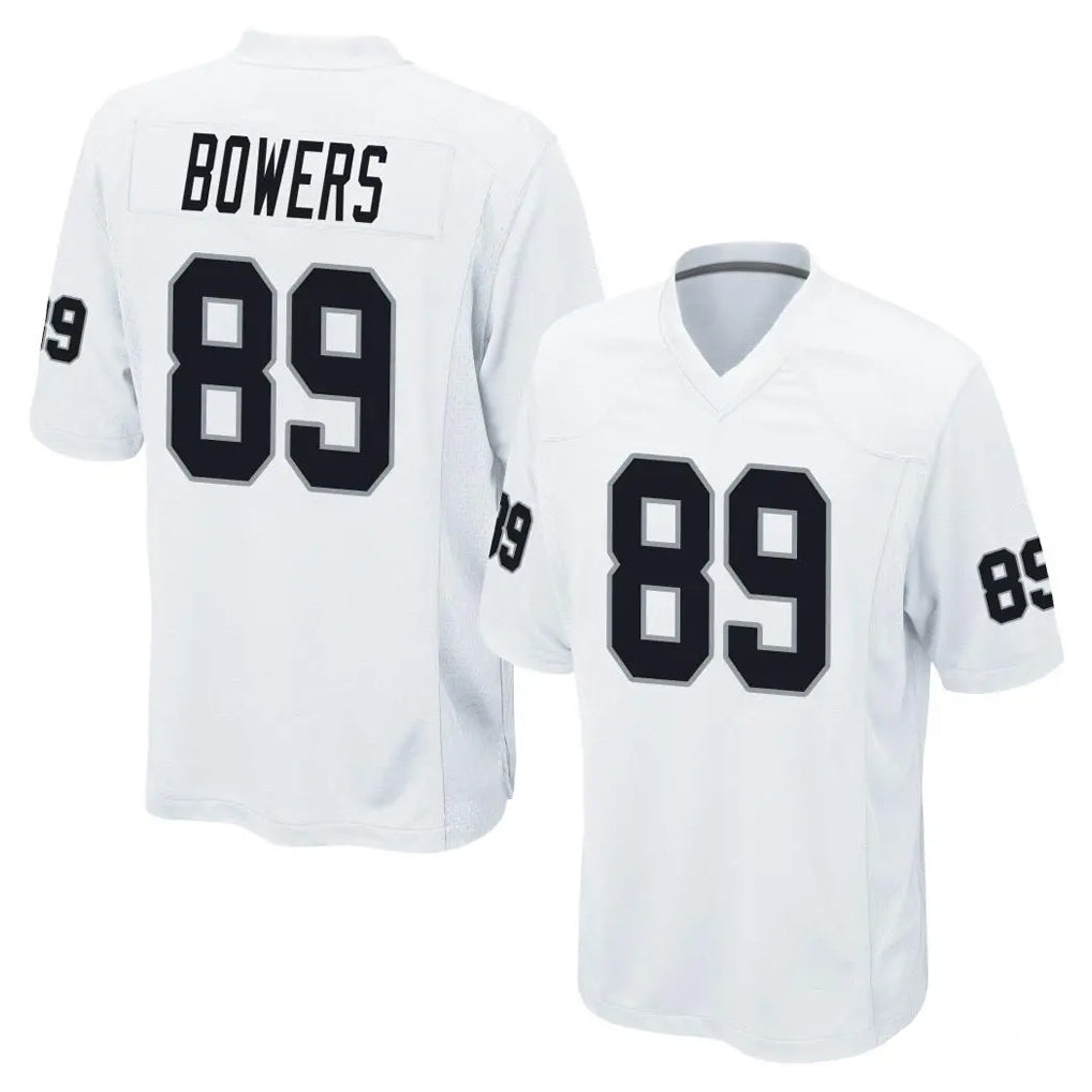 My Store LV.Raiders #89 Brock Bowers Player White Home Game Stitched Jerseys