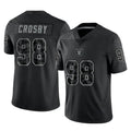 My Store LV.Raiders #98 Maxx Crosby Player Black Reflective Limited Game Stitched Jerseys