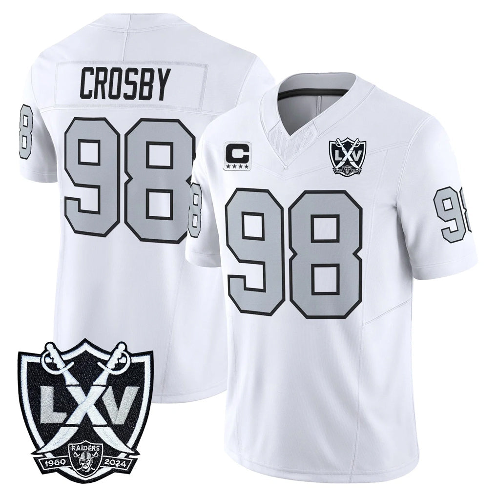 My Store LV.Raiders #98 Maxx Crosby Player White 2026 Vapor Limited Home Game Stitched Jerseys