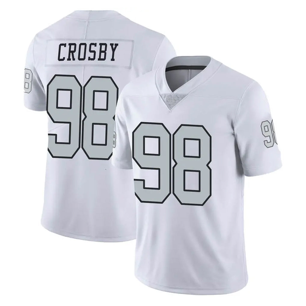 My Store LV.Raiders #98 Maxx Crosby Player White Limited Color Rush Home Game Stitched Jerseys