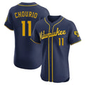 My Store M.Brewers #11 Jackson Chourio Player Navy Home Limited Elite Stitched Jerseys