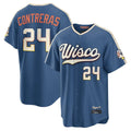 My Store M.Brewers #24 William Contreras Player Blue 2026 City Connect Home Game Stitched Jerseys
