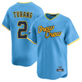 My Store M.Brewers #2 Brice Turang Player Light Blue City Connect Home Limited Stitched Jerseys
