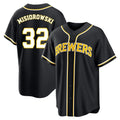 My Store M.Brewers #32 Jacob Misiorowski Player Black Fashion Out Home Game Stitched Jerseys
