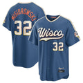 My Store M.Brewers #32 Jacob Misiorowski Player Blue 2026 City Connect Home Game Stitched Jerseys