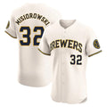 My Store M.Brewers #32 Jacob Misiorowski Player Cream Home Limited Elite Stitched Jerseys