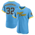My Store M.Brewers #32 Jacob Misiorowski Player Light Blue City Connect Home Limited Elite Stitched Jerseys