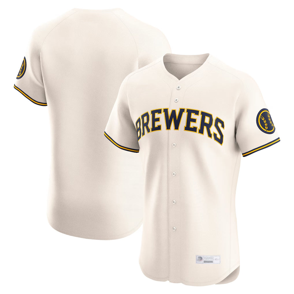 My Store M.Brewers ## Brewers Blank Player Cream Home Limited Elite Stitched Jerseys