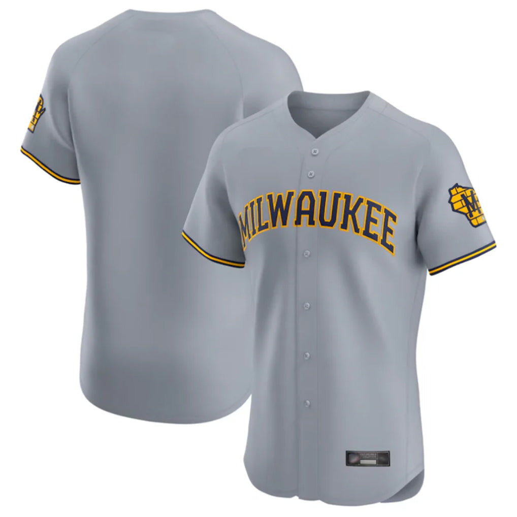 My Store M.Brewers ## Brewers Blank Player Gray Home Limited Elite Stitched Jerseys