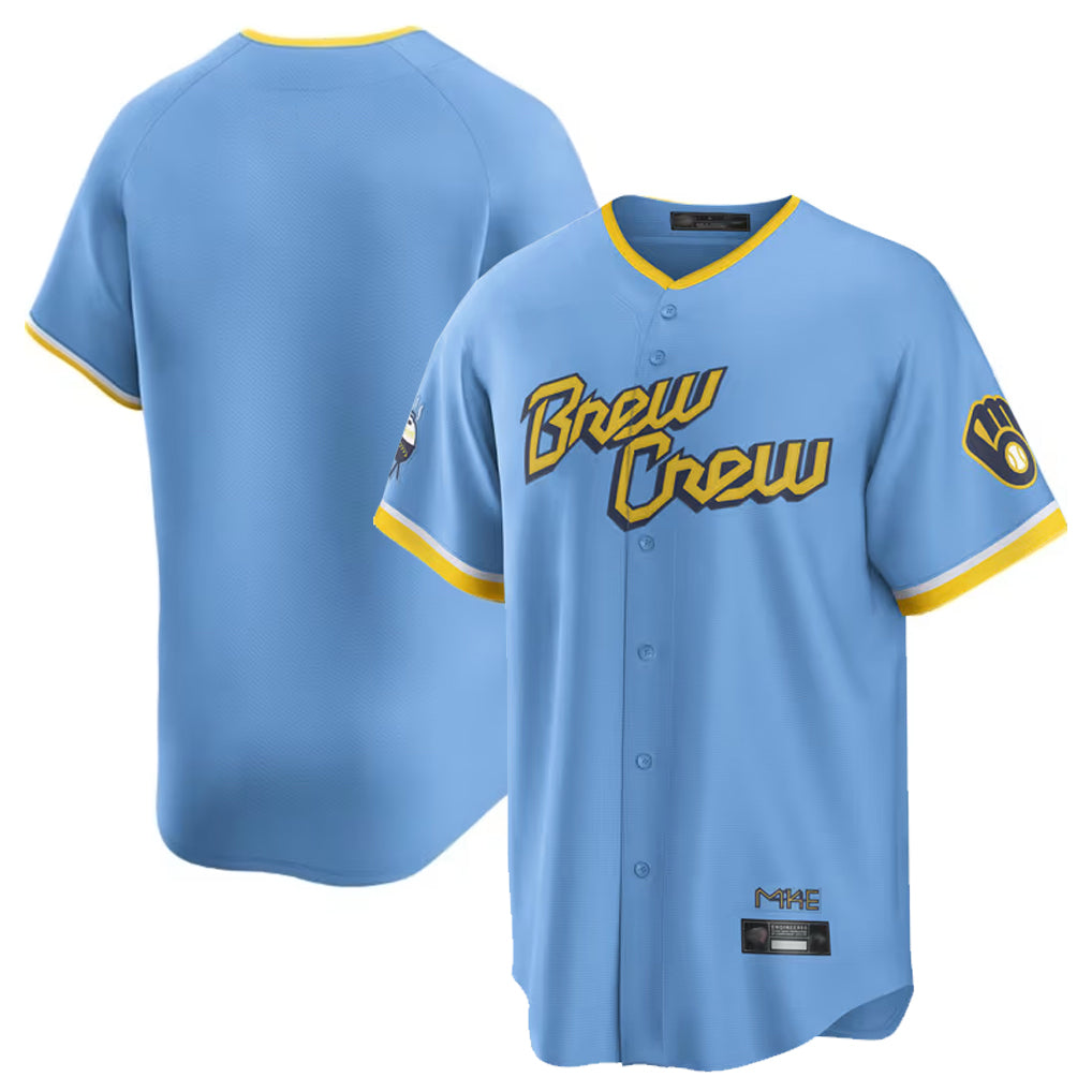 My Store M.Brewers ## Brewers Blank Player Light Blue City Connect Home Game Stitched Jerseys