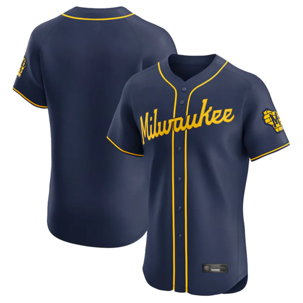 My Store M.Brewers ## Brewers Blank Player Navy Home Limited Elite Stitched Jerseys