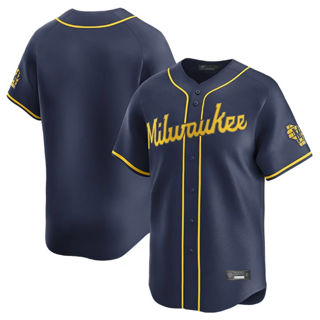 My Store M.Brewers ## Brewers Blank Player Navy Home Limited Stitched Jerseys