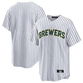 My Store M.Brewers ## Brewers Blank Player White Stripes Home Game Stitched Jerseys