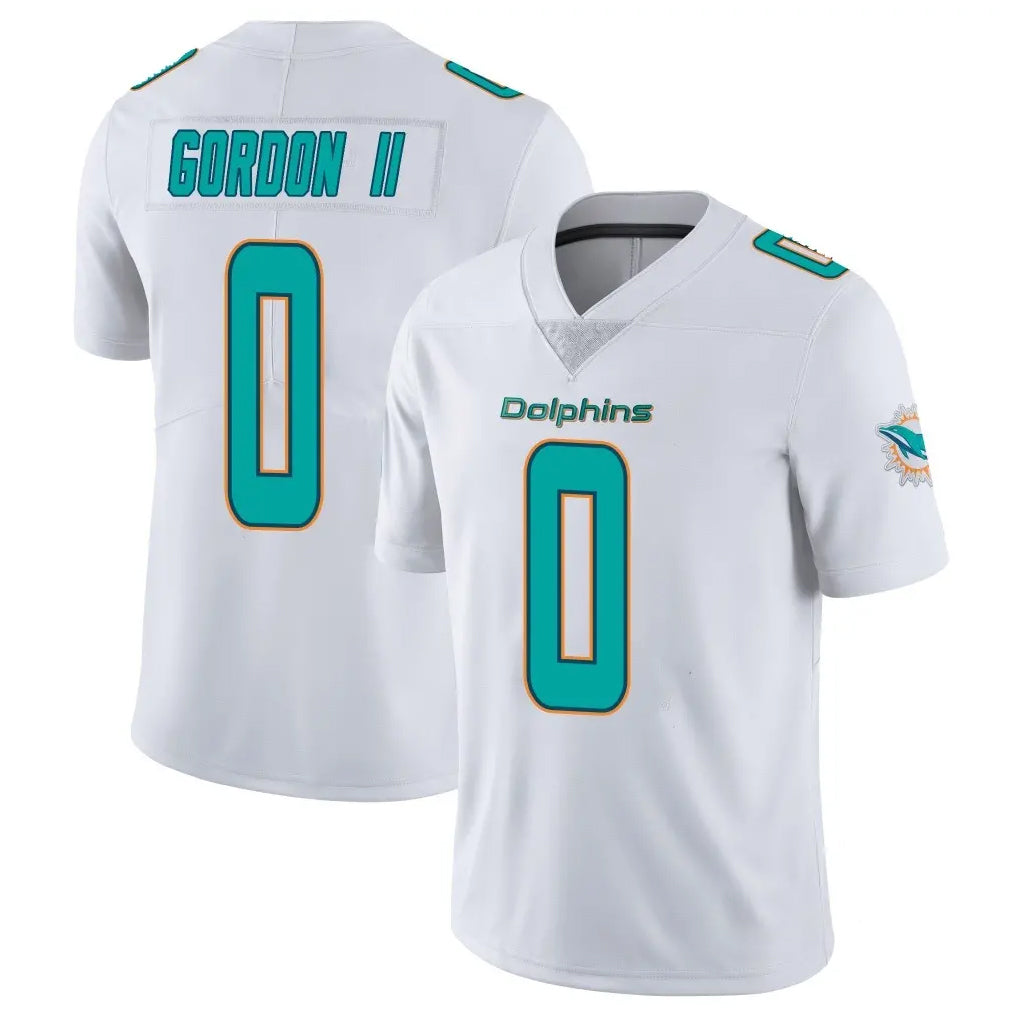 My Store M.Dolphins #0 Ollie Gordon II Player White Limited Vapor Untouchable Home Game Stitched Jerseys