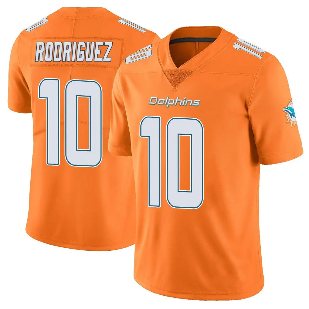 My Store M.Dolphins #10 Jacob Rodriguez Player Orange Limited Home Game Stitched Jerseys