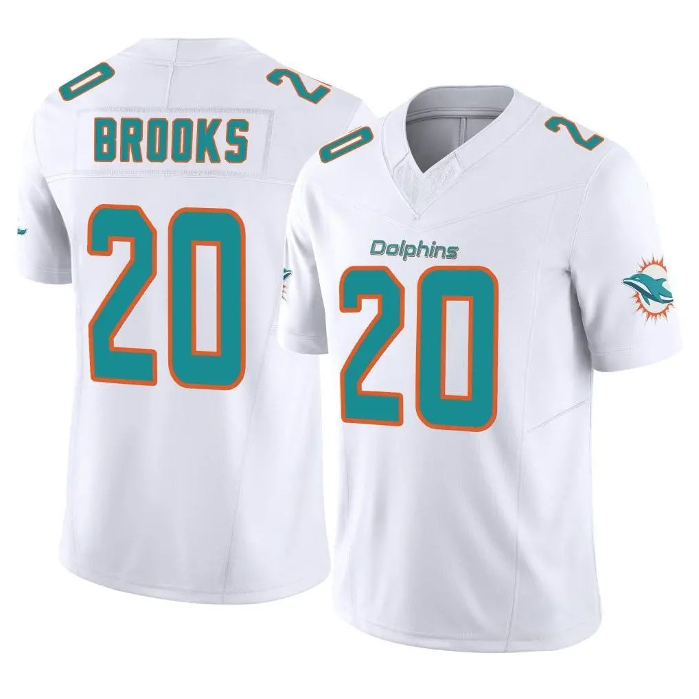 My Store M.Dolphins #20 Jordyn Brooks Player White Limited Vapor F.U.S.E. Home Game Stitched Jerseys