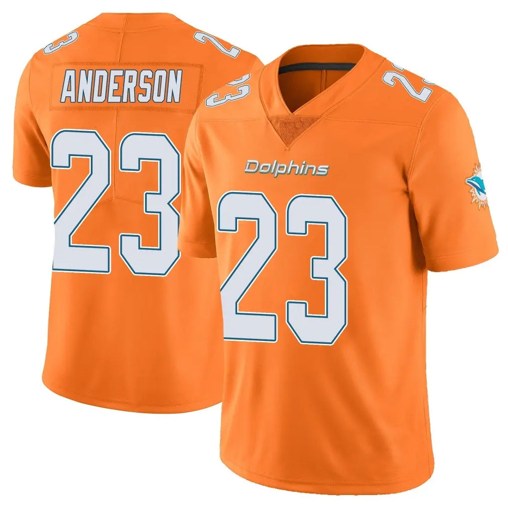 My Store M.Dolphins #23 Zayne Anderson Player Orange Limited Home Game Stitched Jerseys