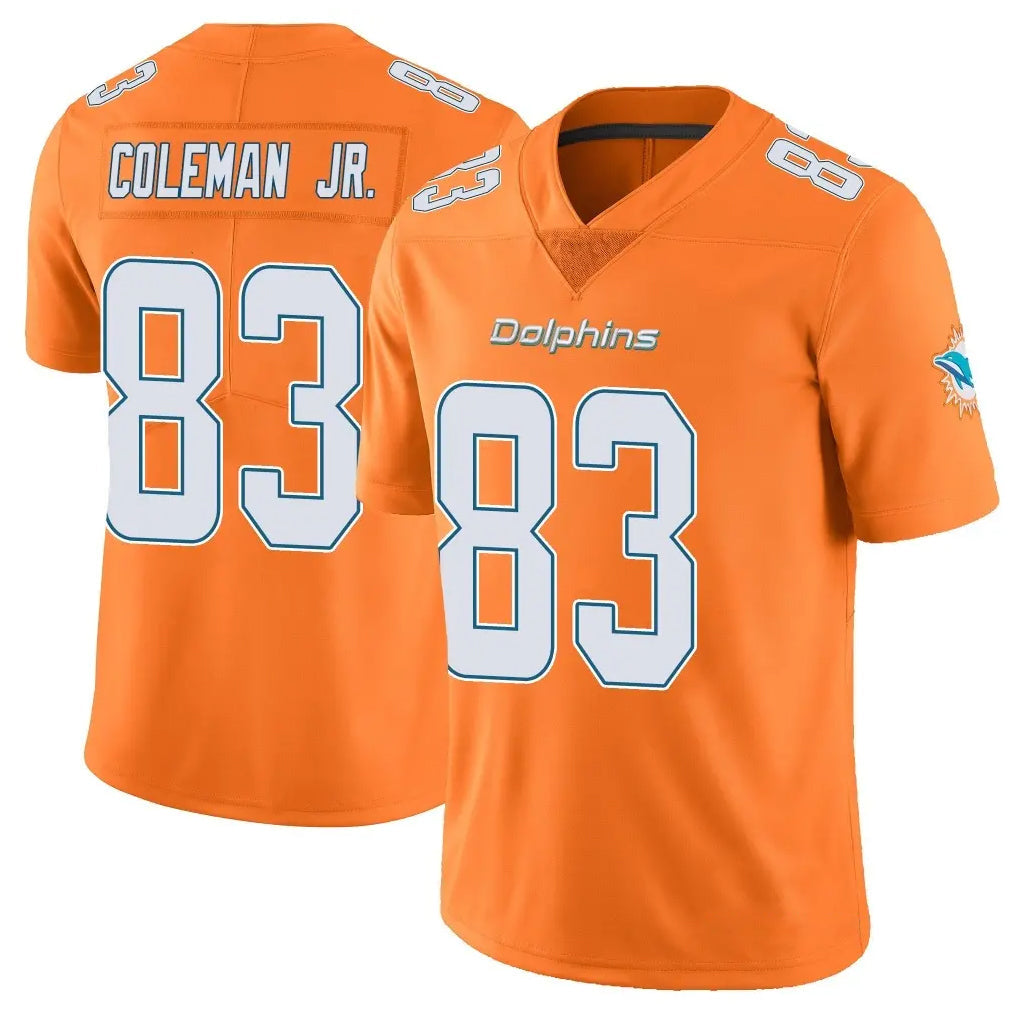 My Store M.Dolphins #83 Kevin Coleman Jr. Player Orange Limited Home Game Stitched Jerseys