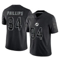 My Store M.Dolphins #94 Jordan Phillips Player Black Reflective Limited Game Stitched Jerseys