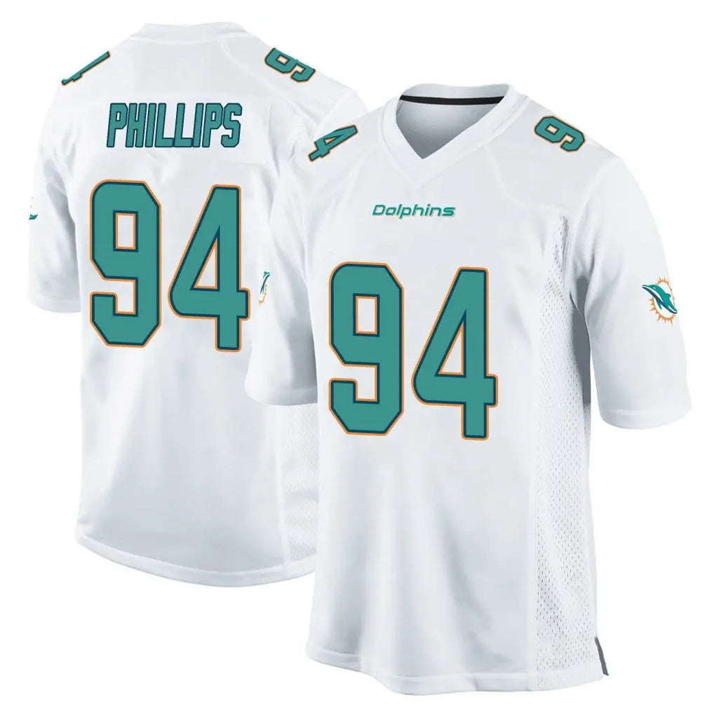 My Store M.Dolphins #94 Jordan Phillips Player White Home Game Stitched Jerseys