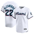 My Store M.Marlins #22 Sandy Alcantara Player White  Home Limited Stitched Jerseys
