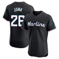 My Store M.Marlins #26 Janson Junk Player Black Vapor Home Limited Elite Stitched Jerseys