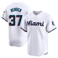My Store M.Marlins #37 Anthony Bender Player White  Home Limited Stitched Jerseys