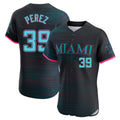 My Store M.Marlins #39 Eury Perez Player Black City Connect Home Limited Stitched Jerseys