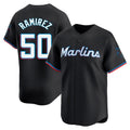 My Store M.Marlins #50 Agustin Ramirez Player Black  Home Limited Stitched Jerseys
