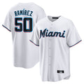 My Store M.Marlins #50 Agustin Ramirez Player White  Home Game Stitched Jerseys