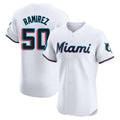 My Store M.Marlins #50 Agustin Ramirez Player White  Home Limited Elite Stitched Jerseys