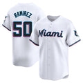 My Store M.Marlins #50 Agustin Ramirez Player White  Home Limited Stitched Jerseys